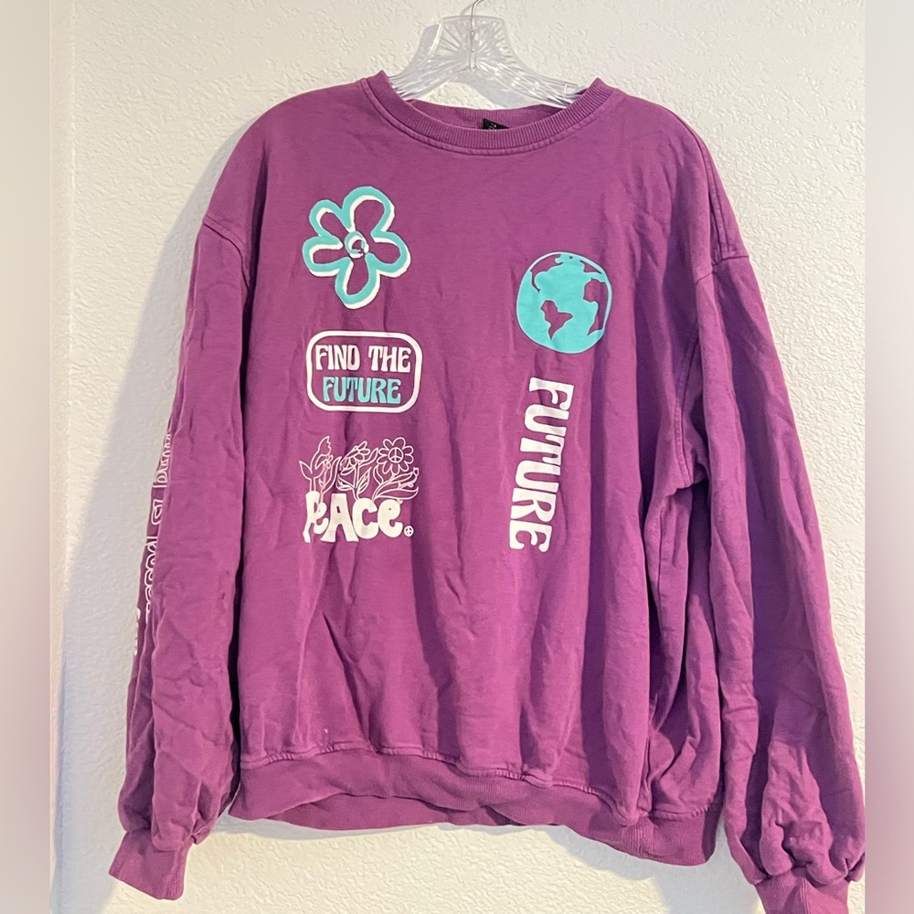 Purple crewneck